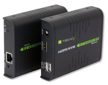 Techly 028214 KVM Extender HDMI+USB po skrętce Cat5e/Cat6, do 120m Techly 028214 KVM Extender HDMI+USB po skrętce Cat5e/Cat6, do 120m