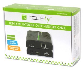 Techly 028214 KVM Extender HDMI+USB po skrętce Cat5e/Cat6, do 120m Techly 028214 KVM Extender HDMI+USB po skrętce Cat5e/Cat6, do 120m