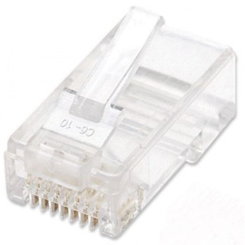 Techly 028894 Wtyk RJ45 Cat6 UTP na drut, 100 sztuk Techly 028894 Wtyk RJ45 Cat6 UTP na drut, 100 sztuk