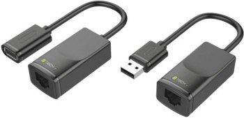Techly 103199 Extender USB po kablu sieciowym RJ45, do 60m Techly 103199 Extender USB po kablu sieciowym RJ45, do 60m