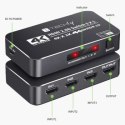 Techly 367171 3-portowy przełącznik HDMI 2.0b 4K*60Hz 3x1 z pilotem IR