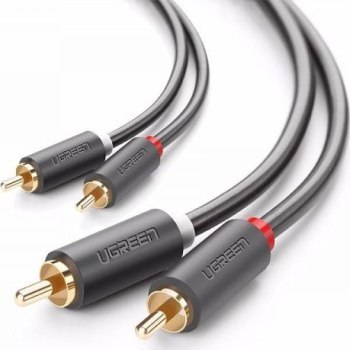 UGREEN AV104 2x RCA (Cinch) do 2x RCA (Cinch) 1m (czarny) UGREEN AV104 2x RCA (Cinch) do 2x RCA (Cinch) 1m (czarny)