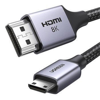 UGREEN HD163 Mini HDMI - HDMI 8K 1m (czarny) UGREEN HD163 Mini HDMI - HDMI 8K 1m (czarny)