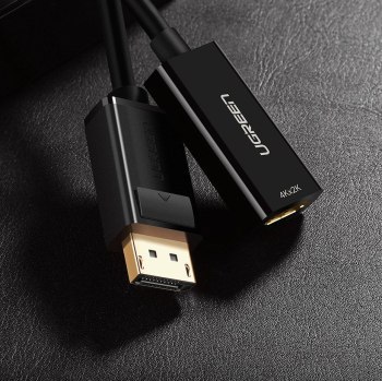 UGREEN MM137 DisplayPort (męski) - HDMI (żeński), 4K (czarny) UGREEN MM137 DisplayPort (męski) - HDMI (żeński), 4K (czarny)