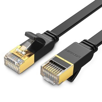 UGREEN NW106 Ethernet RJ45, Cat.7, STP, płaski, 8m (czarny) UGREEN NW106 Ethernet RJ45, Cat.7, STP, płaski, 8m (czarny)