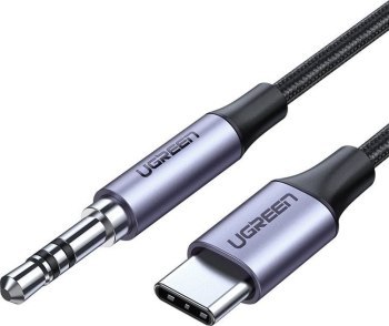 UGREEN miniJack 3,5mm AUX - USB-C 1m szary UGREEN miniJack 3,5mm AUX - USB-C 1m szary