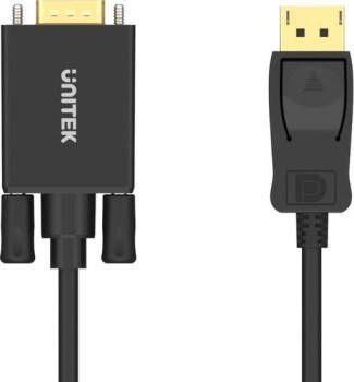 Unitek Adapter DisplayPort na VGA, kabel 1,8m Unitek Adapter DisplayPort na VGA, kabel 1,8m