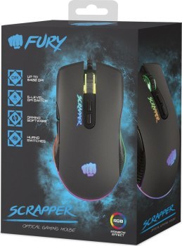 FURY MYSZ DLA GRACZY SCRAPPER 6400DPI RGB NFU-1699
