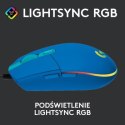 Logitech G102 Lightsync Niebieska