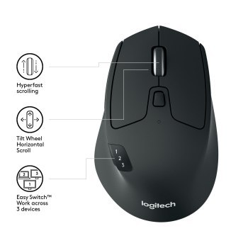 Mysz Logitech M720 TRIATHLON 910-004791 (optyczna; 1000 DPI; kolor czarny) Mysz Logitech M720 TRIATHLON 910-004791 (optyczna; 1000 DPI; kolor czarny)
