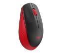 Mysz bezprzewodowa Logitech M190 FULL-SIZE WIRELESS czerwona 910-005908