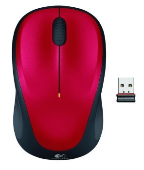 Mysz bezprzewodowa Logitech M235 czerwona 910-002496 Mysz bezprzewodowa Logitech M235 czerwona 910-002496