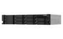 Qnap TS-873AeU-4G 2U 8 x 2.5 /3.5 SATA AMD Ryzen V1500B 4C/8T 4GB DDR4 SODIMM  (max. 64GB) 2 x 2.5GbE optional 10GbE Single PSU 