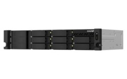 Qnap TS-873AeU-4G 2U 8 x 2.5 /3.5 SATA AMD Ryzen V1500B 4C/8T 4GB DDR4 SODIMM  (max. 64GB) 2 x 2.5GbE optional 10GbE Single PSU 