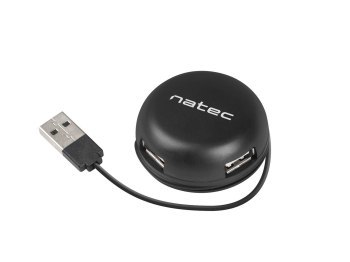 Hub NATEC Bumblebee NHU-1330 (4x USB 2.0; kolor czarny) Hub NATEC Bumblebee NHU-1330 (4x USB 2.0; kolor czarny)