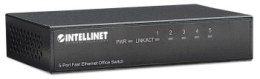 Intellinet 523301 Switch 5p Fast Ethernet, desktop, metalowa obudowa
