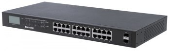 Intellinet 561242 Switch GIGABIT 24x RJ45 PoE+ 370W, 2x SFP, wyświetlacz LCD Intellinet 561242 Switch GIGABIT 24x RJ45 PoE+ 370W, 2x SFP, wyświetlacz LCD