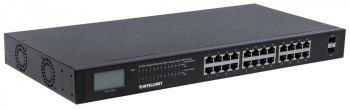 Intellinet 561242 Switch GIGABIT 24x RJ45 PoE+ 370W, 2x SFP, wyświetlacz LCD Intellinet 561242 Switch GIGABIT 24x RJ45 PoE+ 370W, 2x SFP, wyświetlacz LCD