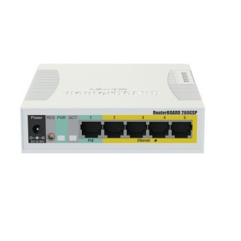 MikroTik RB260GSP Switch CSS106-1G-4P-1S 5x RJ MikroTik RB260GSP Switch CSS106-1G-4P-1S 5x RJ