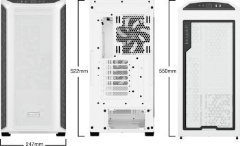 OBUDOWA BE QUIET! SHADOW BASE 800 DX WHITE OBUDOWA BE QUIET! SHADOW BASE 800 DX WHITE