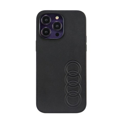 Audi Synthetic Leather - Etui iPhone 14 Pro Max (Czarny) Audi Synthetic Leather - Etui iPhone 14 Pro Max (Czarny)