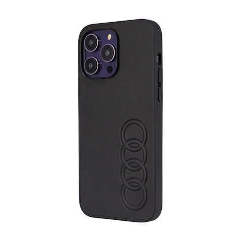 Audi Synthetic Leather - Etui iPhone 14 Pro Max (Czarny) Audi Synthetic Leather - Etui iPhone 14 Pro Max (Czarny)