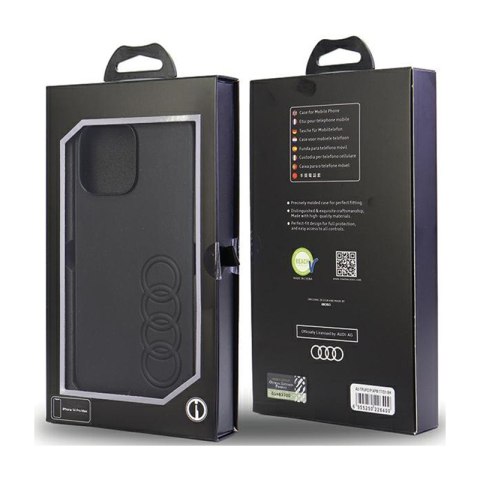 Audi Synthetic Leather - Etui iPhone 14 Pro Max (Czarny) Audi Synthetic Leather - Etui iPhone 14 Pro Max (Czarny)