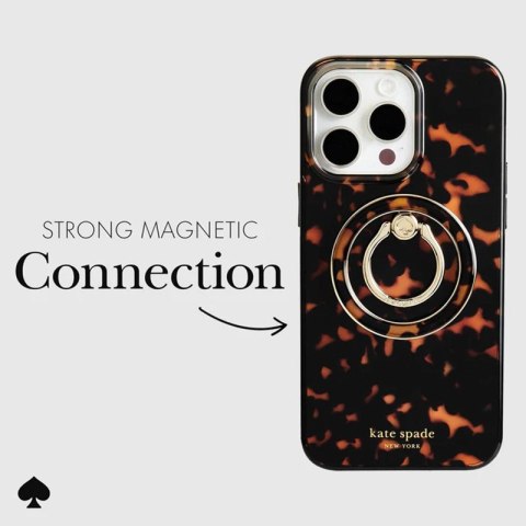 Kate Spade New York Magnetic Ring Stand - Uchwyt MagSafe na palec z funkcją podstawki (Tortoiseshell) Kate Spade New York Magnetic Ring Stand - Uchwyt MagSafe na palec z funkcją podstawki (Tortoiseshell)