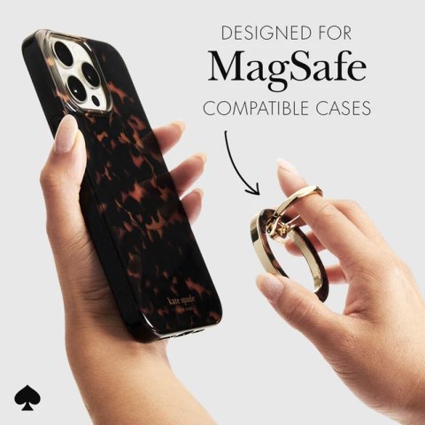 Kate Spade New York Magnetic Ring Stand - Uchwyt MagSafe na palec z funkcją podstawki (Tortoiseshell) Kate Spade New York Magnetic Ring Stand - Uchwyt MagSafe na palec z funkcją podstawki (Tortoiseshell)