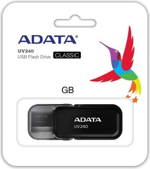 Pendrive ADATA UV240 AUV240-32G-RBK (32GB; USB 2.0; kolor czarny) Pendrive ADATA UV240 AUV240-32G-RBK (32GB; USB 2.0; kolor czarny)