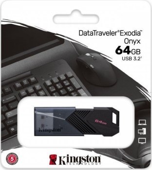 KINGSTON FLASH 64GB USB3.2 DataTraveler Exodia Onyx KINGSTON FLASH 64GB USB3.2 DataTraveler Exodia Onyx