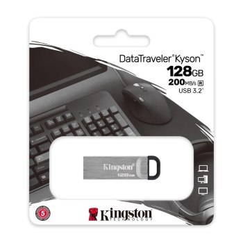 KINGSTON FLASH Kyson 128GB USB3.2 r gen 1 KINGSTON FLASH Kyson 128GB USB3.2 r gen 1