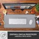 Podkładka pod mysz - Podkładka pod mysz Logitech Desk Mat Studio Series szara 956-000052