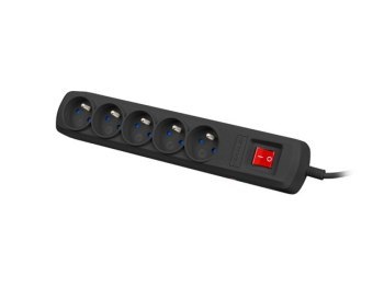 Listwa antyprzepięciowa - Armac ARC 5 | Listwa zasilająca | 5 gniazd, przewód 1,5m, czarna Listwa antyprzepięciowa - Armac ARC 5 | Listwa zasilająca | 5 gniazd, przewód 1,5m, czarna