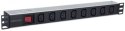 Listwa antyprzepięciowa - Intellinet listwa zasilająca PDU 1U do szaf rack 19'' z wyłącznikiem