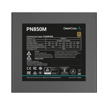 Zasilacz DeepCool PN 80+Gold (Modular Cable) EU PLUG ATX 3.1 (R-PN850M-FC0B-EU) Zasilacz DeepCool PN 80+Gold (Modular Cable) EU PLUG ATX 3.1 (R-PN850M-FC0B-EU)