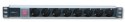 Listwa antyprzepięciowa - Techly Listwa zasilająca 8 gniazd 3m 250V/16A do szaf Rack 19'' 1U