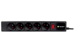 Listwa antyprzepięciowa - Tracer PowerGear 1.5 m 5 gniazd czarny