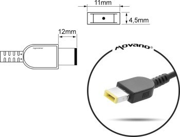 MITSU ZASILACZ 20V 2.25A (PROSTOKĄTNY 11.0X4.5 PIN - YOGA) - LENOVO MITSU ZASILACZ 20V 2.25A (PROSTOKĄTNY 11.0X4.5 PIN - YOGA) - LENOVO
