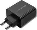 Qoltec 45W | 5-20V | 2.25-3A | USB typ C PD | USB | Czarna