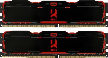 GOODRAM DDR4 16GB PC4-25600 (3200MHz) 16-20-20 DUAL CHANNEL KIT IRDM X BLACK 1024x8 GOODRAM DDR4 16GB PC4-25600 (3200MHz) 16-20-20 DUAL CHANNEL KIT IRDM X BLACK 1024x8