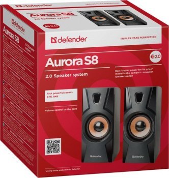DEFENDER GŁOŚNIKI AURORA S8 2.0 8W USB 65408 DEFENDER GŁOŚNIKI AURORA S8 2.0 8W USB 65408