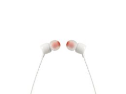 Słuchawki JBL T110 (biały z mikrofonem)