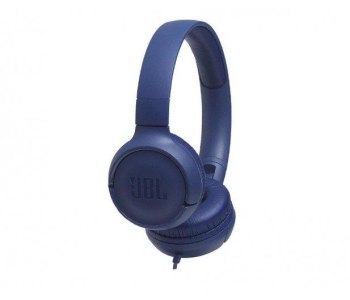 Słuchawki JBL Tune 500 (niebieskie nauszne; z wbudowanym mikrofonem)