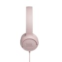Słuchawki JBL Tune 500 (rożowe nauszne z wbudowanym mikrofonem)