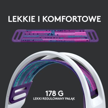 Słuchawki - Logitech G733 Lightspeed Białe Słuchawki - Logitech G733 Lightspeed Białe