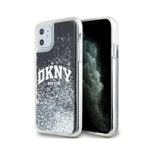 DKNY Liquid Glitter Big Logo - Etui iPhone 11 (czarny) DKNY Liquid Glitter Big Logo - Etui iPhone 11 (czarny)