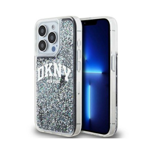 DKNY Liquid Glitter Big Logo - Etui iPhone 13 Pro (czarny) DKNY Liquid Glitter Big Logo - Etui iPhone 13 Pro (czarny)