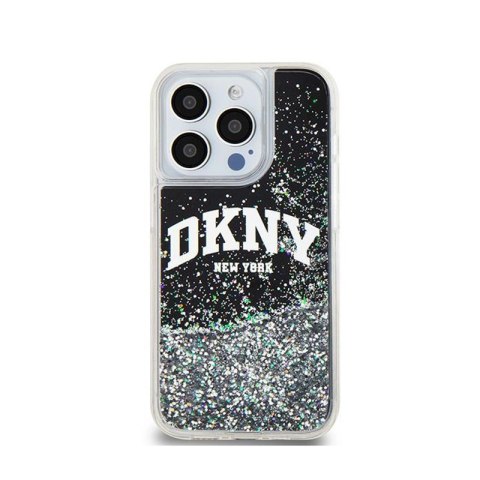DKNY Liquid Glitter Big Logo - Etui iPhone 13 Pro (czarny) DKNY Liquid Glitter Big Logo - Etui iPhone 13 Pro (czarny)