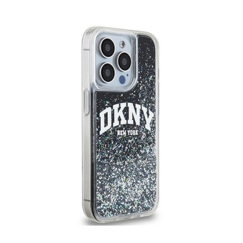 DKNY Liquid Glitter Big Logo - Etui iPhone 13 Pro (czarny) DKNY Liquid Glitter Big Logo - Etui iPhone 13 Pro (czarny)